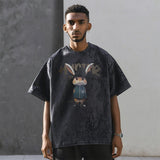 Mens Vintage T Shirt Short Sleeve T-Shirt Men's and Women's