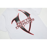 Vlone T Shirt Spring Summer Blade Letter Pattern