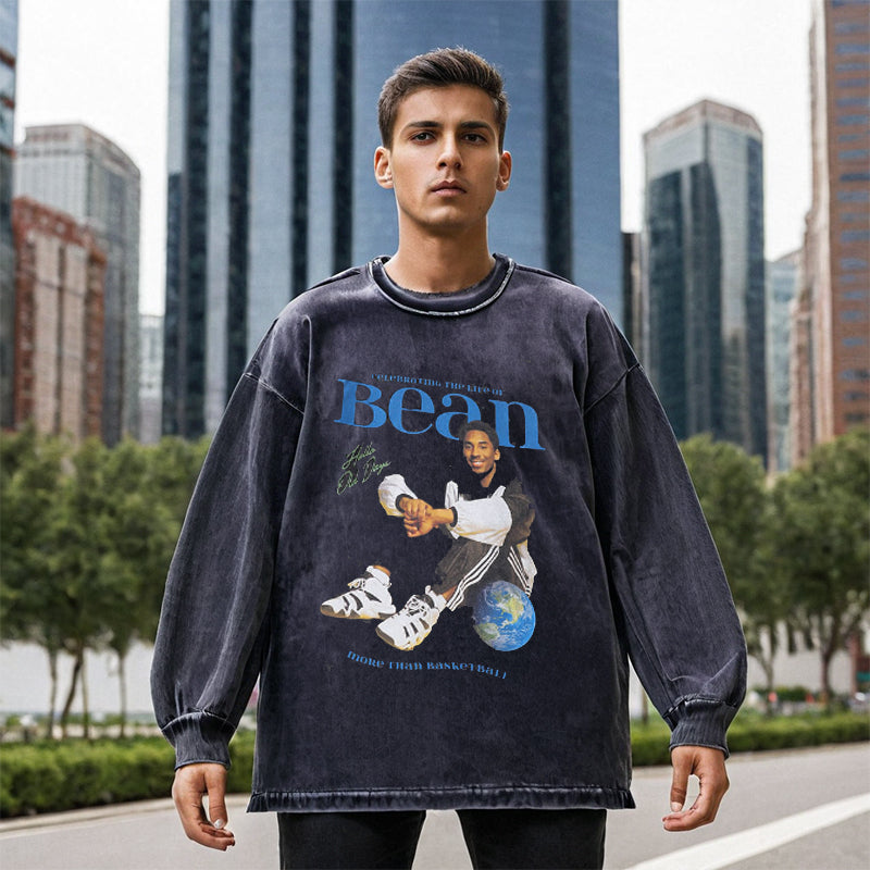 Mens Vintage Long Sleeve Shirt Long Sleeve T-Shirt Men and Women