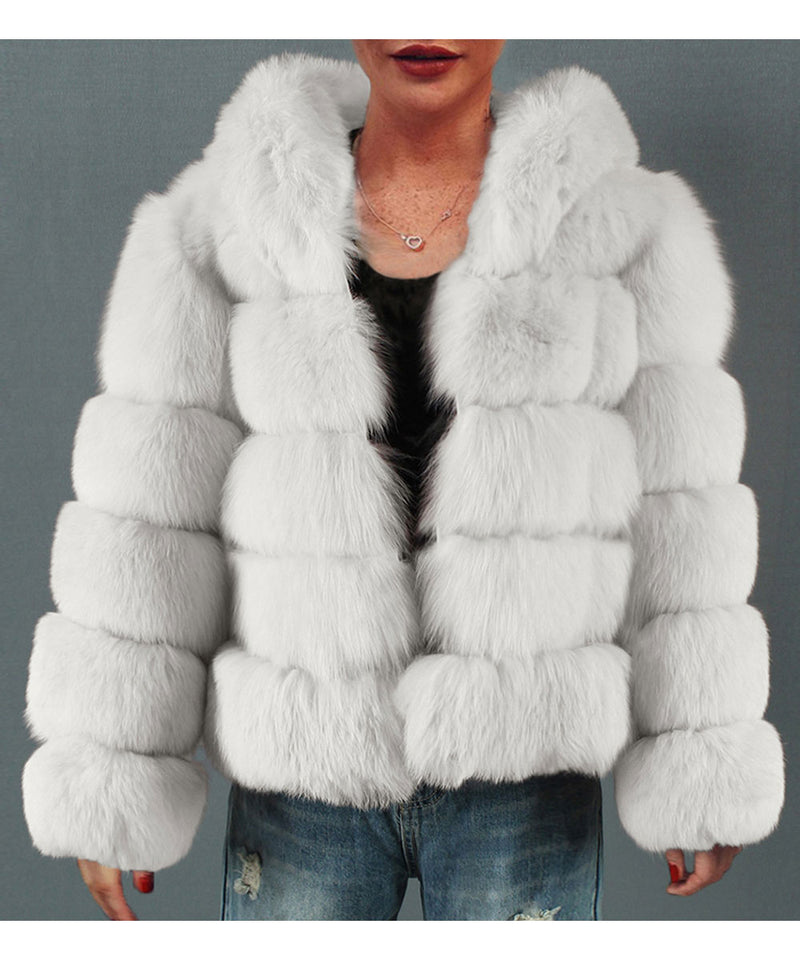 Women Fur Jacket Fashion Plush Coat