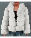 Women Fur Jacket Fashion Plush Coat