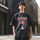 Mens Vintage T-Shirt Printed Short Sleeve T-Shirt