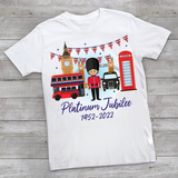 Inspired by Queen's Platinum Jubilee 2022 Elizabeth 70 Years T-shirt Pattern Cartoon Printed Short Sleeve T-shirt