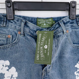 Denim Tears Shorts Summer Men's and Women's Loose Casual Denim Shorts