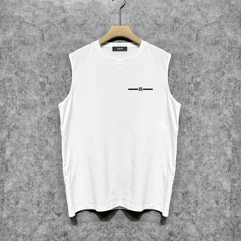 Amiri tank top small letter horizontal strip printing
