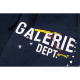 Gallery Dept Sweatpants Hand-painted splashed ink alphabet casual trousers