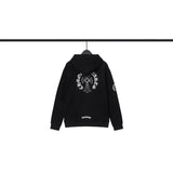 CHH Chrome Heart Hoodie Croqin cotton terry zip-up cardigan hooded sweater