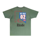 Rhude T Shirts Printed Trendy Pure Cotton