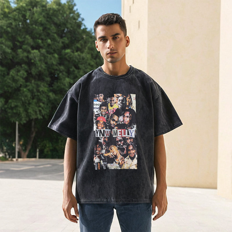 Mens Vintage T Shirt Short Sleeve T-Shirt Men