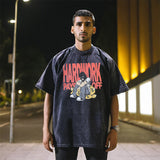 Mens Vintage T Shirt Summer Doberman Print