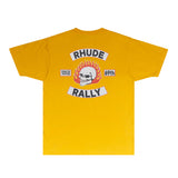 Rhude T Shirts Printed Trendy Pure Cotton