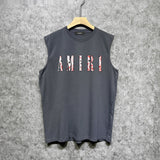 Amiri tank top colorful waist flower printing