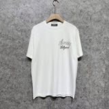 Amiri t shirts letter padded printing short sleeves