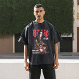 Mens Vintage T Shirt Cotton T-Shirt Men's Sleeves