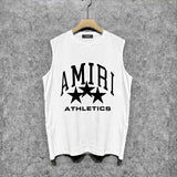 Amiri tank top stroke five-pointed star printing