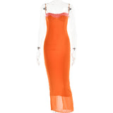 Women Dress Lace Hot Girl Vacation Style Dress
