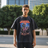 Mens Vintage T Shirt Short Sleeve T-Shirt Men's High Street