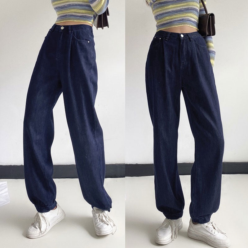 Women Jeans Retro Slimming Baggy Pants
