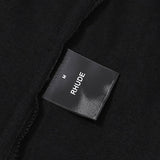 Rhude T Shirts Racing Tire Change Scene Printed Cotton Casual Short Sleeves Men and Women
