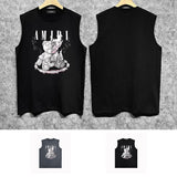 Amiri tank top teddy bear printing