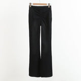 Women Jeans Hot Girl Pleated Stretch Flared Pants