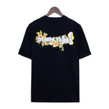 Denim Tears T Shirts Kapok Vintage Portrait Oil Painting Print Loose-Fitting Casual round-Neck Short Sleeve T-shirt