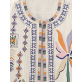 Women Vest Embroidery Cardigan Vest
