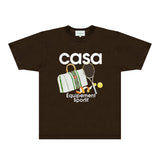 Casablanca T Shirts Fashion Print Street