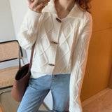 Women Knitted Cardigan Loose Knit Fashionable Jacket