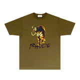 Rhude T Shirts Printed Trendy Pure Cotton