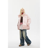 Unisex Coat Loose Thick Stand Collar Winter Cotton Dress