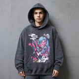 Mens Vintage Hoodie Casual Hooded Sweater Men