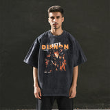 Mens Vintage T Shirt Short Sleeve T-Shirt Men's and Women's