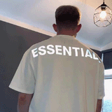 Fog Fear of God Essentials T Shirt Double Line Short Sleeve Reflective Letter Loose Couple T-shirt