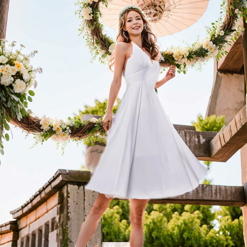 Bridesmaid Dresses Women's White Dress