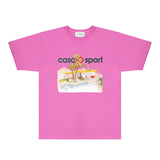 Casablanca T Shirts Fashion Print Street