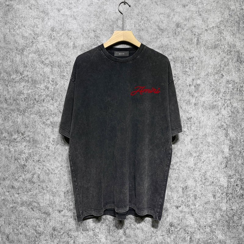 Amiri washed t-shirt mottled pegasus short sleeves