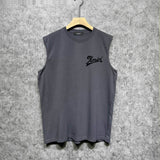 Amiri tank top slanted letter printing