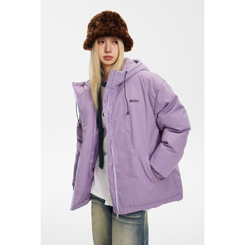 Unisex Coat Loose Hooded Winter Thick Cotton Clothing