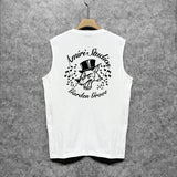 Amiri tank top hat big gray wolf printing