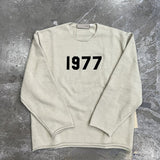 Fear of God Essentials 1977 Knit Hoodie round Neck Sweater Loose Large Size Men and Women