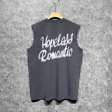 Amiri tank top heart wolf head printing