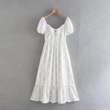 Women Dresses Summer Floral Slim-Fitting Dress