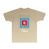 Rhude T Shirts Printed Trendy Pure Cotton