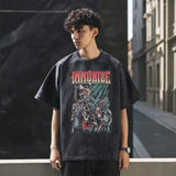 Mens Vintage T Shirt Old Short Sleeve T-Shirt Men and Women