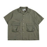Unisex Shirt Cityboy Plaid Loose Summer Coat