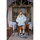 Unisex Coat Cute Hand-Shaped Brush Pocket Cotton Padded Jacket Thickened