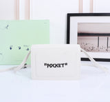 Off White Bag Casual Outdoor Convenient Tote Bag