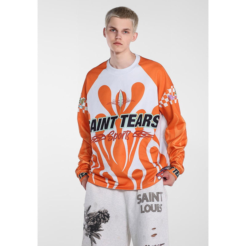 Men Long Sleeve Shirt Saint Michael Loose Long Sleeve Shirt
