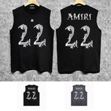 Amiri tank top digital vine printing